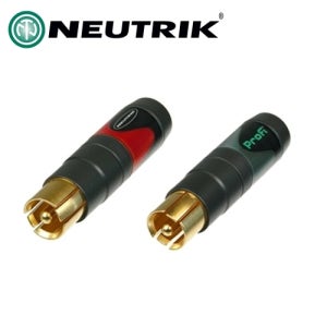 NEUTRIK 뉴트릭 NF2C-B/2 RCA 커넥터 블랙,레드 1SET