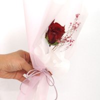 프리저브드 시들지않는 장미꽃 한송이  1.프리저브드한송이-레드