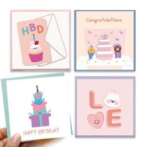 생일 축하 감사 카드 편지 세트 스승의날, 랄랄라타운