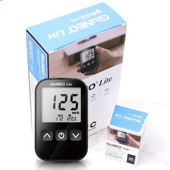 글루네오라이트 <b>혈당</b>계 +시험지50매+침110개+솜100매 <b>혈당</b>측정기