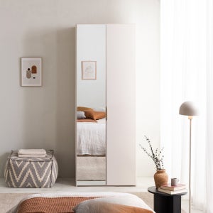 퓨리타 800 키큰옷장 거울도어 화이트