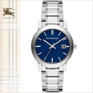 버버리 시계 남녀공용 더시티 블루 체크 38mm 메탈밴드 BU9031 명품시계 BU9031