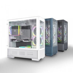 MONTECH SKY TWO ARGB 강화유리 (블루)