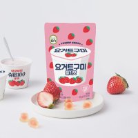 한국야쿠르트 슈퍼100 구미젤리 딸기맛 요거트구미 50g x 8개