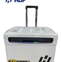 해동 HDF 카리스마 캐리 쿨러 22L 22리터 캐리어 바퀴 아이스박스 화이트BK