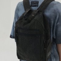 메종미네드 MAISON MINED RIVET POCKET DENIM BACKPACK