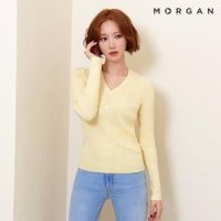 모르간 MORGAN 골지 버튼 브이넥 니트 1종 77