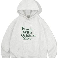 FILLUMINATE 필루미네이트 오버핏 슬로건 후디-라이트그레이 Overfit Slogan Hoodie