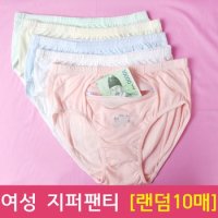 에이원패션 여성팬티세트 여권 지갑팬티 여행용 주머니 지퍼팬티 랜덤 10매