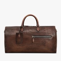 벨루티 여행가방 Jour Off Scritto Leather Travel Bag CACAO INTENSO