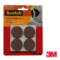 3M 의자 장판 찍힘방지 눌림방지 패드 원형 8p