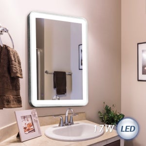 LED 거울 사각 벽등 17W