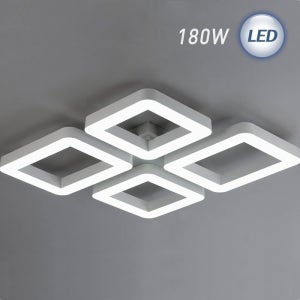 LED 스페이스 1호 직사각 거실등 180WDLR-103 (기본 2회로)