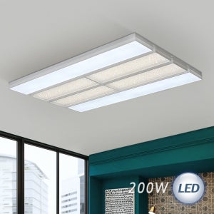 LED 임팩트 8등 200W (중앙 2줄 크리스탈)