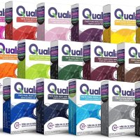 QUALIA 패브릭 염료 타이다이 리필 ULTRAPLUS 16팩 활기찬 다목적 분말 염료 의류용 영구 염료 - 홀치기 염색 등에 사용