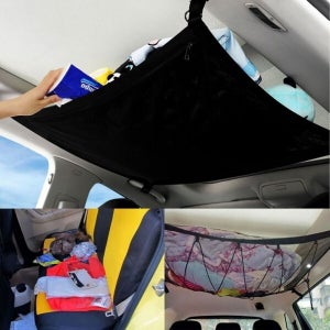 더에잇 차량용 천장정리수납포켓 차박 메쉬 실내정리 포켓네트 틈새수납망