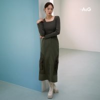 The AtG 더엣지 23FW 배색 카고 스커트