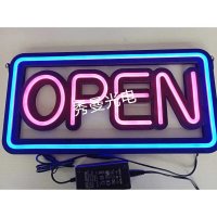 LED 네온사인 오픈펫말 광고판 OPEN 네온밴드 OPEN표지판