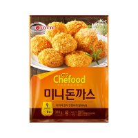 롯데 롯데푸드 쉐푸드 Chefood 미니돈까스380g 꼬마돈까스 돈카츠 간식 안주 반찬 3개 380g