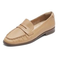 락포트 Rockport 여성용 수사나 페니 로퍼 플랫 가죽 7 Wide Sand Leather