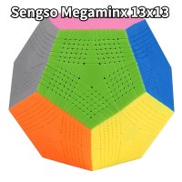 Funcube SENGSO Megaminx 13 Megamorphix 12 면 매직 큐브 퍼즐 면체 스티커리스 트위스트