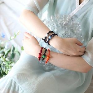 [6개묶음] 리슬 플라옥 다시 기부 팔찌 커플 랜덤증정, 리슬