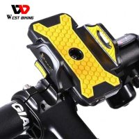 WEST BIKING Bicycle Phone Holder Universal MTB Mount Holder Adjustable Handlebar Bike Phone Stand Cy