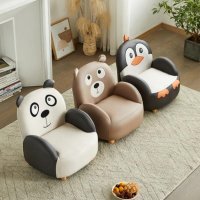 Home Furniture Children Sofa Kids Chair Couch Kawaii Cartoon Solid Wood Kids Stool Modern Style