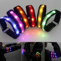 LED Armband Running Armband Flashing Safety Light Band for Running Cycling Jogging Night Walking AN8