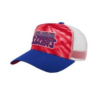 [Outerstuff] Youth Unisex Red, Royal Philadelphia 76Ers Santa Cruz Tie-Dye Snapback Hat