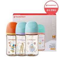 [더블하트] 모유실감 3세대 PPSU 디어프렌즈 240ml 트리플팩 (노꼭지)