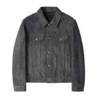 느와르라르메스 남성 가죽 스웨이드 트러커 재킷 STANDARD SUEDE JACKET 3 DARK