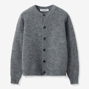 [블론드나인] 그레이스 울 리브 니트 가디건_그레이 B23F-11008