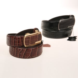 (최대48인치착용가능)섬프터 소가죽 자동벨트(4356악어무늬)[NHC#빅사이즈벨트 #소가죽]