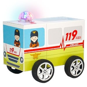 삐뽀삐뽀 119구급차(4인용) 어린이 유치원 교통기관 만들기