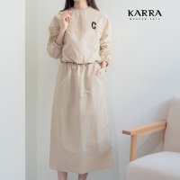 카라 KARRA 로고바스락블라우스 스커트SET A3F0099