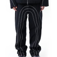 [오와이] PIPING CURVE LINE TRACK PANTS-BLACK OYBCF1BO027BK