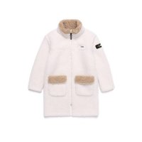 내셔널지오그래픽키즈 내셔널지오그래픽 키즈 포켓 배색 FLEECE 롱기장 뽀글이 F-ZIP SUGARSWIZZLEIVORY N204KFT950