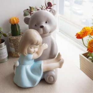 곰인형소녀 딸아이방꾸미기 예쁜장식소품 엔틱풍 미니어처 분위기깡패 집들이선물