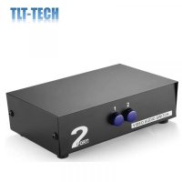 2 Input 1 Output AV Switch Box Switcher Selector 2 Way Port Stereo RCA Audio and Composite Video Sel