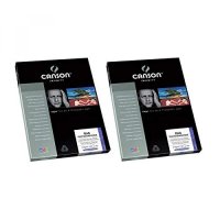 Canson Infinity 2 Pack Rag Photociquique 100%면 래그, 매우 부드러운 흰색 무광택 잉크젯 종이, 310gsm, 8.5x11 &quot;, 25