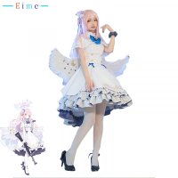 Game Blue Archive Misono Mika Cosplay Costume Women Cute White Dress Halloween Party Suit Anime Outf