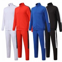 Youth Running Jackets Pants Set Women &amp; Men Blank Tracksuits Football Basketball Training Suit H