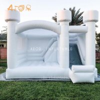 All white bounce house rental Inflatable slide wedding castle jumper