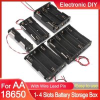 DIY Plastic 18650 Battery Box Storage Case 1 2 3 4 AA 18650 Power Bank Cases Battery Holder Containe