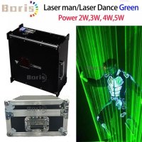 flightcase+ disco laserbim man light 2w 3w 5w 10w green laserbim dance show system 5watt laserbim ma