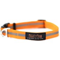 [Mighty Paw]  Waterproof Dog Collar, Orange, Small