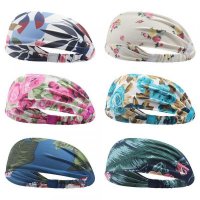 Sports Yoga Hairband Quick-Drying Breathable Printed Headband Ladies Running Fitness Sweat-Absorbent