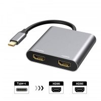 C 타입 허브 듀얼 Hdmi Pd Usb3.0 허브 멀티 포트 도킹 스테이션 휴대폰 노트북 MacBook Samsung Dex Galaxy S10/S9