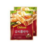 쉐푸드 김치롤만두 330g 2개 쫄깃 꽉찬